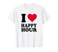 Design a Cuore Rosso ICH Liebe Happy Hour Maglietta