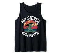 Design a forma di cactus «No Siesta, Just Fiesta Dancing» Canotta