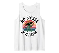 Design a forma di cactus «No Siesta, Just Fiesta Dancing» Canotta