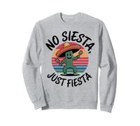Design a forma di cactus «No Siesta, Just Fiesta Dancing» Felpa