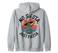 Design a forma di cactus «No Siesta, Just Fiesta Dancing» Felpa con Cappuccio