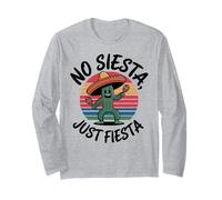 Design a forma di cactus «No Siesta, Just Fiesta Dancing» Maglia a Manica