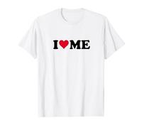 Design a forma di cuore rosso "I love Me Maglietta