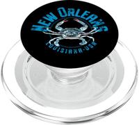 Design a forma di granchio blu della Louisiana di New Orleans PopSockets PopGrip per MagSafe