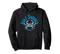 Design a forma di granchio blu di Gulf Shores Alabama Felpa con Cappuccio