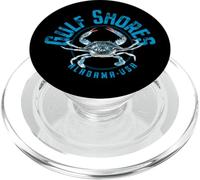 Design a forma di granchio blu di Gulf Shores Alabama PopSockets PopGrip per MagSafe