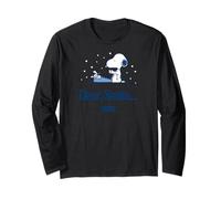Design a Forma di Lettera Natalizia di Snoopy Dear Santa Maglia a Manica