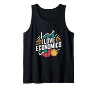 Design a Forma di Moneta Grafica I Love Economics Canotta