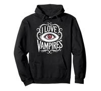 Design a Forma di Occhio misterioso di I Love Vampires Felpa con Cappuccio