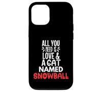 Design a forma di palla di neve con nome gatto: tutto ciò che serve è amore Custodia per iPhone 12/12 Pro