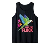 Design a Forma di Pappagallo con Scritta Lead The Flock Canotta