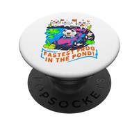 Design a forma di rana più veloce nello stagno PopSockets PopGrip Adesivo