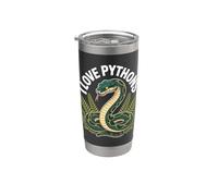 Design a forma di serpente I Love Pythons Bicchiere termico in acciaio inox doppia parete