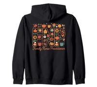 Design a Forma di Zucca Autunnale per Infermiere di Famiglia FNP Felpa con Cappuccio