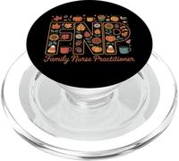 Design a forma di zucca autunnale per infermiere di famiglia FNP PopSockets PopGrip per MagSafe