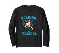 Design a Libro con Unicorno Reading Is Magic Maglia a Manica