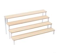 Design a scaletta con materiali in legno e acrilico per esigenze estetiche e pratiche di conservazione equilibrate (4 strati 50 cm)