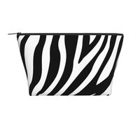 Design a strisce zebrate, Borsa da toilette Borsa per trucco Borsa per cosmetici Borsa da toilette da viaggio portatile