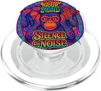 Design a tre scimmie sagge - Expand Your Mind Silence the Noise PopSockets PopGrip per MagSafe