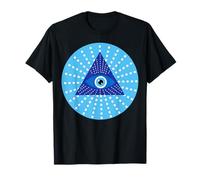 Design a Triangolo con Occhio Che Vede Tutto per la Geometria Sacra mistica Maglietta