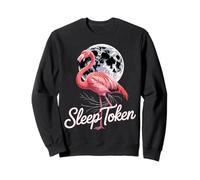 Design a ventaglio con Scritta Sleep Token & Flamingo Vibes Felpa