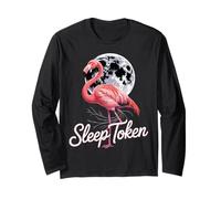 Design a ventaglio con Scritta Sleep Token & Flamingo Vibes Maglia a Manica