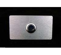 Design Acciaio Inox Piastra per Campanello Klingelkopf Pulsanti Porta Argento
