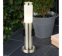 Design Acciaio Inox Stand Supporto Luci Presa IP44 Giardino Switch Big Light