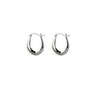 Design ad arco geometrico in argento sterling fibbia liscia stile giapponese e coreano semplice texture letteraria -LE0231