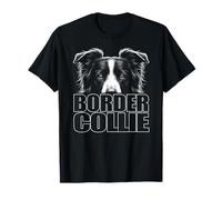 Design alla moda Border Collie con testo elegante Maglietta