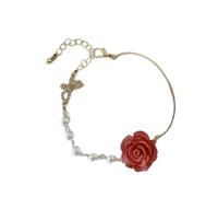 Design alla moda con perle finte a forma di rosa, decorazione portatile per feste e abbigliamento casual quotidiano Romance Rose Designs, Misura unica, come descritto