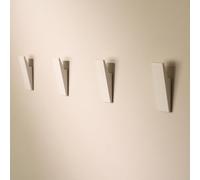 Design Amburgo Ganci adesivi forte | Appendi accappatoio bagno | Porta asciugamani bagno adesivo | Appendini bagno e ganci cucina | Design Moderno | 4 Pezzi | Appendi asciugamani bagno bianco