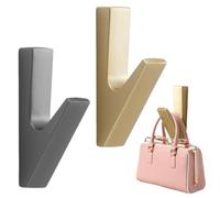 Design Amburgo Ganci adesivi forte | Appendi accappatoio bagno | Porta asciugamani bagno adesivo | Appendini bagno e ganci cucina | Design Moderno | 2 Pezzi | Appendi asciugamani bagno