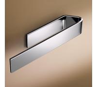 Design Amburgo Porta asciugamano adesivo | Porta Asciugamani Cucina e Bagno | Designo modern | 22 cm | Cromo