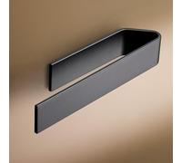 Design Amburgo Porta asciugamano adesivo | Porta Asciugamani Cucina e Bagno| Designo modern | 22 cm | Nero satinato