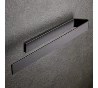 Design Amburgo Porta asciugamano adesivo | Porta Asciugamani Cucina e Bagno | Designo modern | 40 cm | Nero satinato