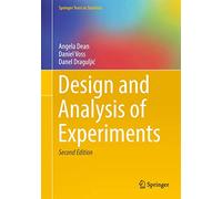 Design and Analysis of Experiments – Springer Verlag