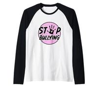 Design Anti-bullismo - Stop Bullying Hand Maglia con Maniche Raglan