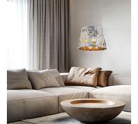 Design Appesa Coprire Lampada Grigio Dormire Ospiti Camera Tessuto Schermo [EEK: Non valutato]