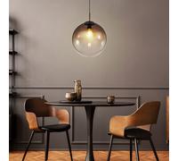Design Appesa Luce Coprire Sfera Lampada Naturale Vetro Pendolo Faretto Braun [EEK: Non valutato]