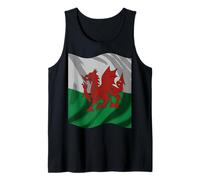 Design araldico con Drago Rosso Galles Canotta