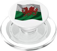 Design araldico con drago rosso Galles PopSockets PopGrip per MagSafe