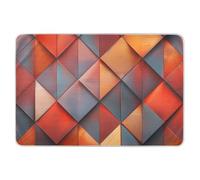 Design architettonico geometrico in rame, sottoscocca per letto, impermeabile, lavabile, per neonati, bambini, 132,1 cm di lunghezza x 86,4 cm di larghezza, impermeabile para ninos