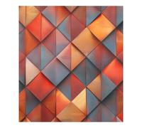 Design architettonico Rame geometrico Coperture decorative magnetiche riutilizzabili magneti copertura frigorifero decorazione vacanza Cubiertas magnéticas (la expresión "covers magnetic" original es