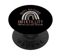 Design arcobaleno della settimana della consapevolezza dell'infertilità PopSockets PopGrip Adesivo