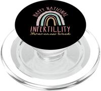 Design arcobaleno della settimana della consapevolezza dell'infertilità PopSockets PopGrip per MagSafe