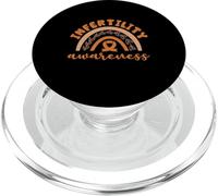 Design arcobaleno per la consapevolezza dell'infertilità PopSockets PopGrip per MagSafe