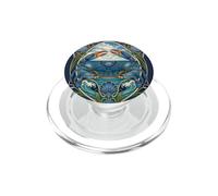 Design Art Nouveau Blue Crab Sea Life PopSockets PopGrip per MagSafe