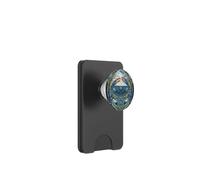 Design Art Nouveau Blue Crab Sea Life PopSockets PopWallet per MagSafe