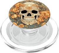 Design Art Nouveau con rose color cranio e pesca PopSockets PopGrip per MagSafe